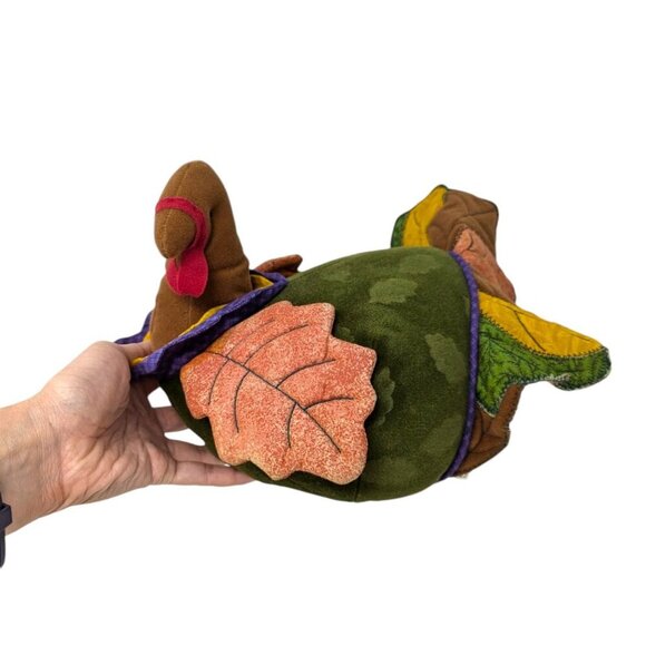 VTG Hallmark Turkey Plush Stuffed Animal Thanksgiving Table Decor Centerpiece - Picture 2 of 9